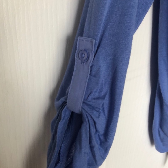 2 for $25 Ann Taylor: indigo Rayon top - Picture 2 of 3